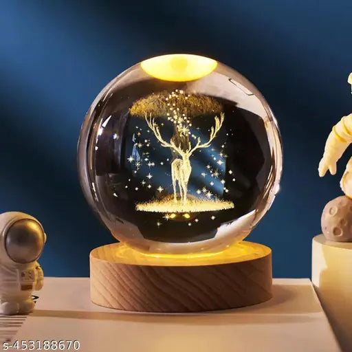 Glass Lamp 3D Ball Astronomy Night Lamp