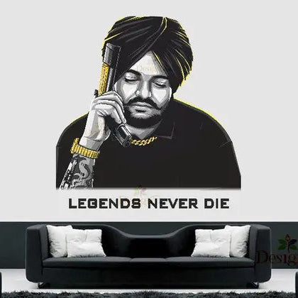 Sidhu Moose Wala Wall Sticker