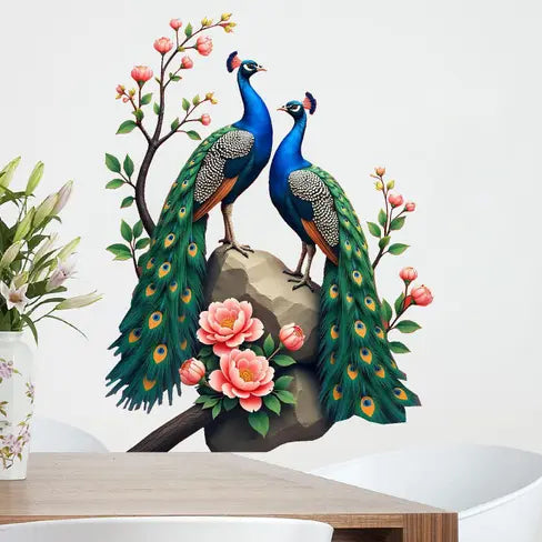 Beautiful Peacocks Wall Sticker For Kids Room Living Room and decoration