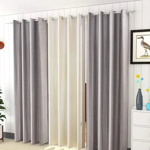 Elegant Mist Dual-Tone Sheer & Blackout Curtains